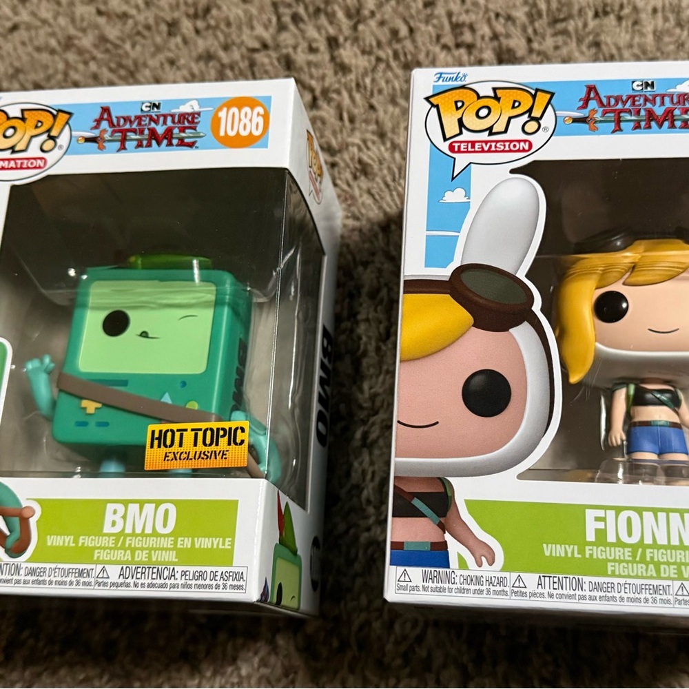 Hot Topic Exclusive Adventure Time BMO  and Fionna Funko Pop